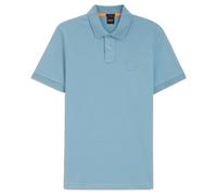 BOSS Orange Passenger Mens Stretch-Cotton Slim-Fit Polo Shirt with Logo Patch - Light/Pastel Blue 451 - Light/Pastel Blue 451 - XL