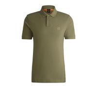 BOSS Mens Passenger Stretch-Cotton Slim-fit Polo Shirt with Logo Patch