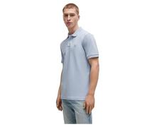 BOSS Mens Passenger Stretch-Cotton Slim-fit Polo Shirt with Logo Patch