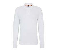 BOSS Mens Passerby Premium Cotton Polo Shirt Long Sleeve