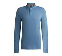 BOSS Mens Passerby Stretch-Cotton Slim-fit Polo Shirt with Logo Patch