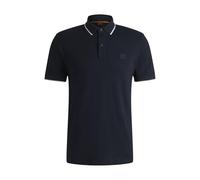 Boss Orange Passertip Mens Short Sleeve Polo Shirt With Tipped Collar - Dark Blue - Size 3XL