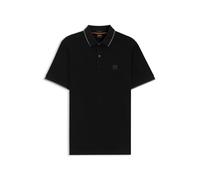 BOSS Mens Slim Fit Passertip Polo Shirt - Colour: 001 Black - Size: XXL