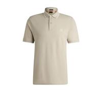 Boss Orange Passertip Mens Short Sleeve Polo Shirt With Tipped Collar - Beige - Size X-Large