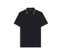 Boss Orange Passertip Mens Short Sleeve Polo Shirt With Tipped Collar - Dark Blue - Size 3XL