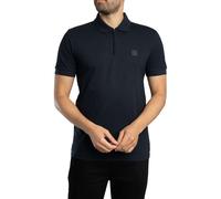Men's BOSS Orange Passerzip Mens Zip Placket Polo Shirt - Navy - Size: 42/Regular