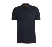 Men's BOSS Orange Passerzip Mens Zip Placket Polo Shirt - Navy - Size: 42/Regular