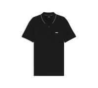 BOSS Mens Paule 4 Cotton-piqué Slim-fit Polo Shirt with Collar Stripe