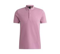 BOSS Mens Paule 4 Cotton-piqué Slim-fit Polo Shirt with Tonal Logo