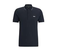 BOSS Mens Paule 4 Cotton-piqué Slim-fit Polo Shirt with Tonal Logo