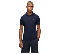 BOSS Mens Paule Mirror Interlock-Cotton Slim-fit Polo Shirt with foil-Print Details