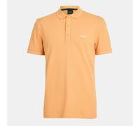 Boss Mens Paule Short Sleeve Polo Shirt in Open Orange - Size Small