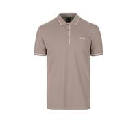 BOSS Mens Paule Short Sleeve Polo Shirt in Pastel Green & White Size M - Medium