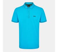 Boss Mens Paule Short Sleeve Polo Shirt in Turquoise/Aqua - Blue - Size Small