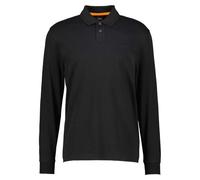 BOSS Pe Interlock Long Sleeve Polo Shirt Black - XXL