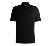 BOSS Mens Peinterlock Short Sleeve Polo Shirt Black XL