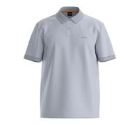 BOSS Mens Peinterlock Short Sleeve Polo Shirt Light/Pastel Grey M