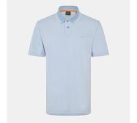 BOSS Mens Peoxfordnew Short Sleeve Polo Shirt Open Blue XL