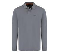 BOSS Men's Petempestolong Polo, Open Grey, L