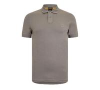 BOSS Orange Passenger Mens Stretch-Cotton Slim-Fit Polo Shirt with Logo Patch Colour: Open Beige 294, Size: XXL