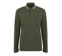 BOSS Mens Plisy 10266738 01 Polo Shirt Long Sleeve Dark Beige 257 M