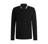 BOSS Mens Plisy Contrast-Logo Polo Shirt in Cotton piqué