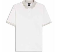 BOSS Mens Polo Shirt Hugo Boss H Phillipson 238 Mercerised Cotton Polo in White