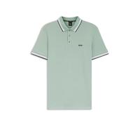 Hugo Boss Polo Shirt Paddy Cotton Piqué Short Sleeve Contrast Logo Open Green 360 Men's XL