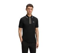 BOSS Philix Goc Zip Neck Slim Fit Polo Shirt - Black, Black, Size 3Xl, Men Black