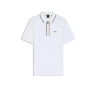 BOSS Mens Polo Shirt Short Sleeve Cotton White XL