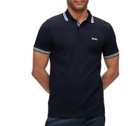 Boss Mens Paddy Curved Polo - Green, Size: Large Cotton - Size Large