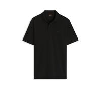 Boss Orange Prime Mens Cotton-Piqué Polo Shirt with Logo Print NOS - Black - Size Large