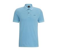 BOSS Mens Prime Cotton-piqué Polo Shirt in a Slim fit Blue