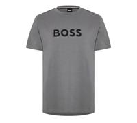 BOSS Mens Print T-Shirt Crew Neck Short Sleeve Tee Top Grey/Black 4XL
