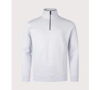 BOSS Mens Quarter Zip Zetrust Sweatshirt - Colour: 053 Light/Pastel Grey - Size: Medium