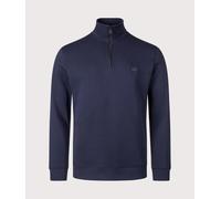 BOSS Mens Quarter Zip Zetrust Sweatshirt - Colour: 404 Dark Blue - Size: XL