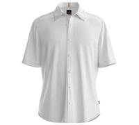 BOSS Mens Rash 2 M 10267858 01 Short Sleeve Shirt White M