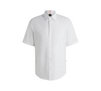BOSS Mens Rash 2 Regular-fit Shirt in Oxford Cotton White