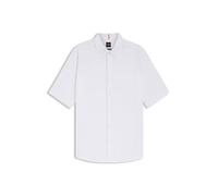 BOSS Mens Rash 2 Regular-fit Shirt in Soft-Washed Oxford Cotton White
