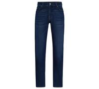 BOSS Mens Re.Maine Blue Regular-fit Jeans in Comfort-Stretch Denim