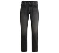 BOSS Mens RE.Maine BO Maine Black Regular-fit Jeans in Rigid Denim