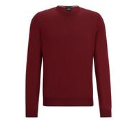 BOSS Men's Regular Fit Crew Neck Wool Sweater BOTTO-L 50476364 Dark Red