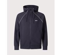 BOSS Mens Regular Fit Join Saggy Zip Through Hoodie - Colour: 403 Dark Blue - Size: XL
