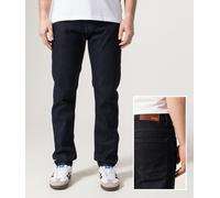Boss Orange Re.Maine Mens Regular Fit Dark Blue Comfort-Stretch Denim Jeans Cotton - Size 34W/32L