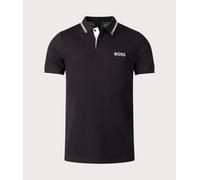 BOSS Mens Paddy Pro Contrast-Logo Polo Shirt in a Cotton Blend