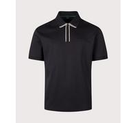 BOSS Mens Regular Fit PL Cord Paddy Polo Shirt - Colour: 001 Black - Size: XL