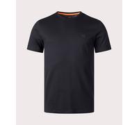 Hugo Boss Men's T-Shirt Tales – Logo Patch, Cotton Jersey – Black