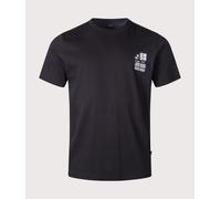 BOSS Mens Regular Fit Te Blueprint T-Shirt - Colour: 001 Black - Size: Medium