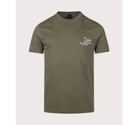 BOSS Mens Regular Fit Te Blueprint T-Shirt - Colour: 325 Bright Green - Size: Large