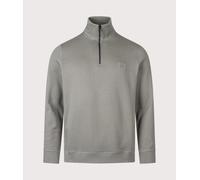 BOSS Orange Zetrust Mens 1/4 Zip Sweatshirt - Open Grey 076
